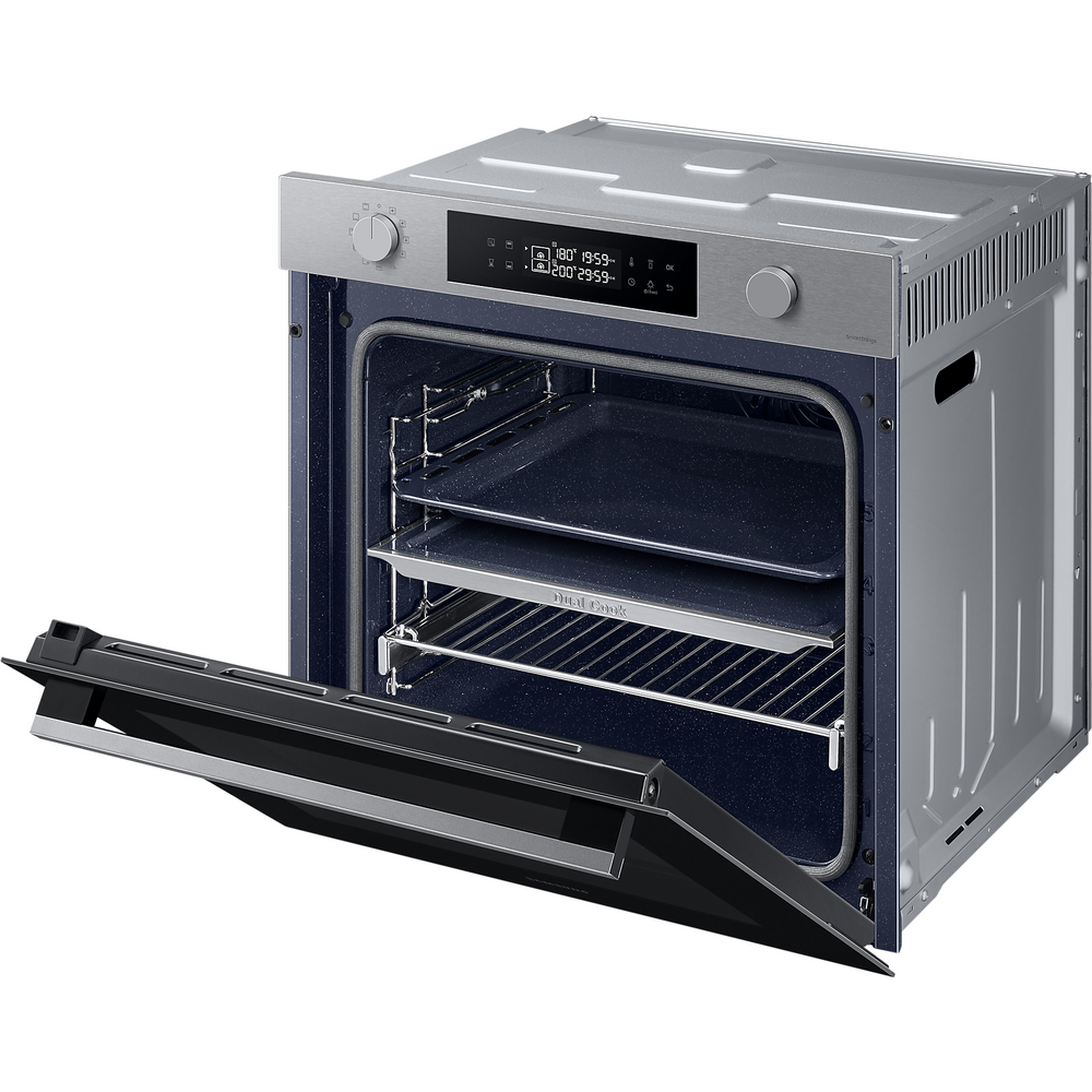Samsung Series 4 76L Electric Smart Backofen mit Dual Cook - Edelstahl | NV7B4430ZAS/U4