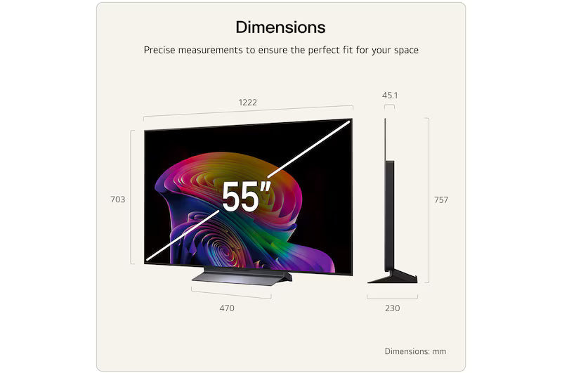 LG C6 55" 4K Smart TV - Schwarz | OLED55C64LA.AEI
