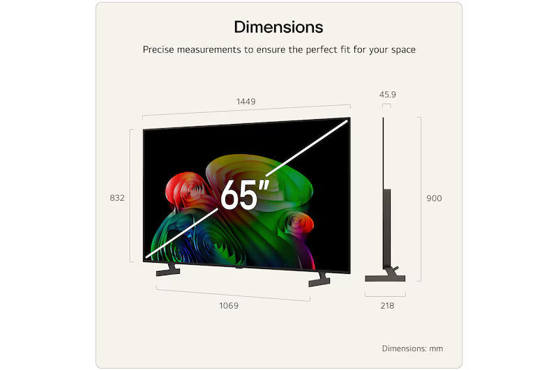 LG B6 65" 4K Smart TV - Schwarz | OLED65B65LA.AEI