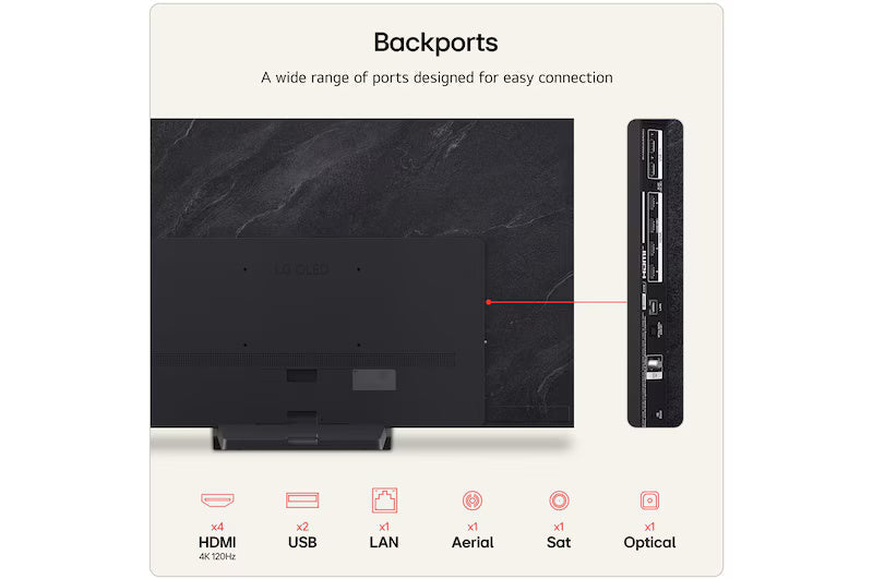 LG C6 65" 4K Smart TV - Schwarz | OLED65C64LA.AEI