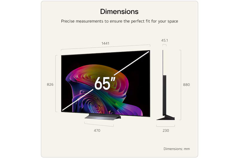 LG C6 65" 4K Smart TV - Schwarz | OLED65C64LA.AEI