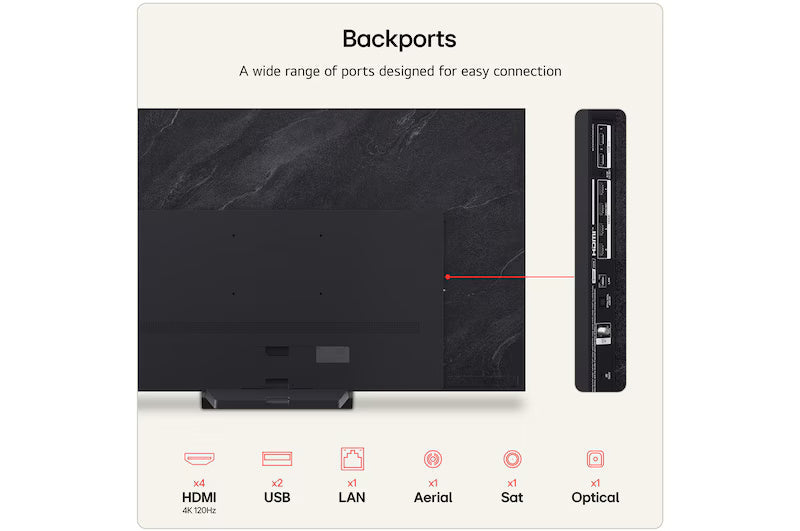 LG C6 77" 4K Smart TV - Schwarz | OLED77C64LA.AEI