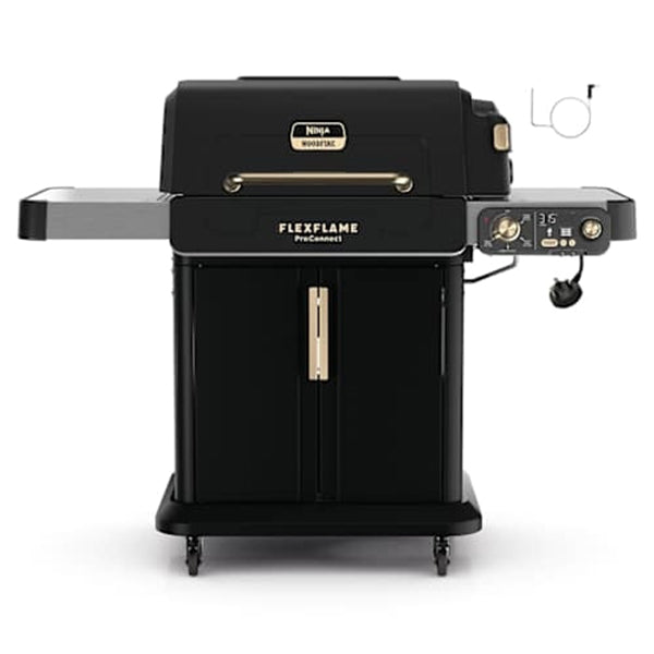 Ninja FlexFlame ProConnect 5-in-1 Gas Outdoor BBQ - Black & Stainless Steel | PG305UK