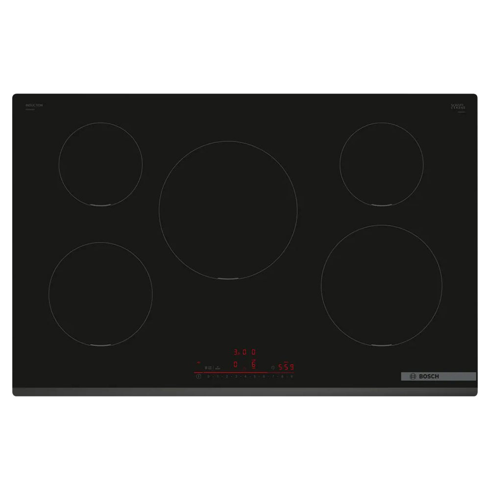Bosch Series 6 80CM 5 Cooking Zones Induction Kochfeld - Schwarz | PIV831HB1E