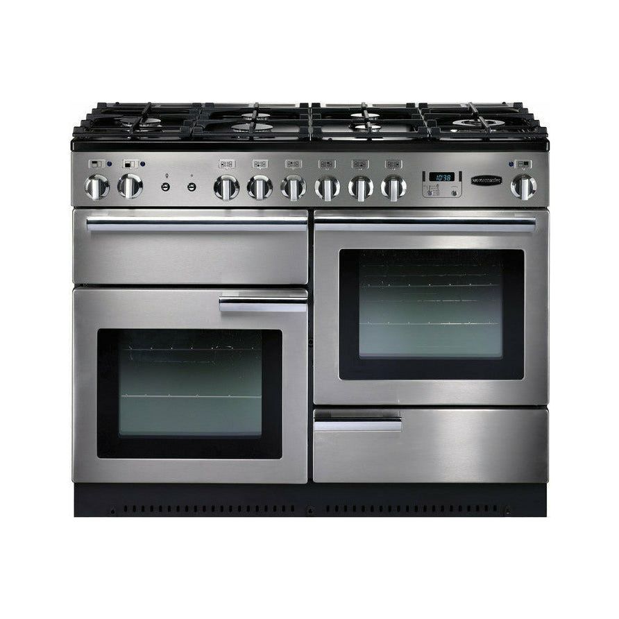 Rangemaster Professional+ 110CM Dual Fuel Range Cooker - Stainless Steel | PROP110DFFSS