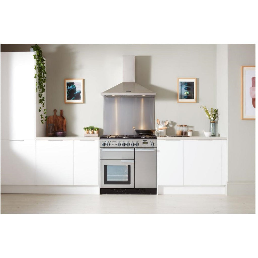 Rangemaster Professional+ 110CM Dual Fuel Standherd - Edelstahl | PROP110DFFSS