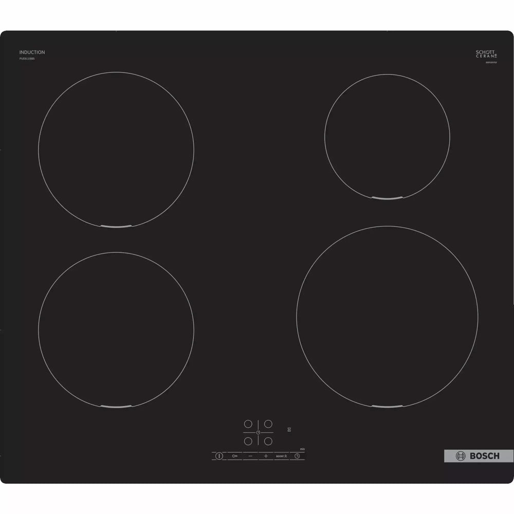 Bosch Serie 4 60CM 4 Zone Induction Kochfeld - Schwarz | PUE611BB5E