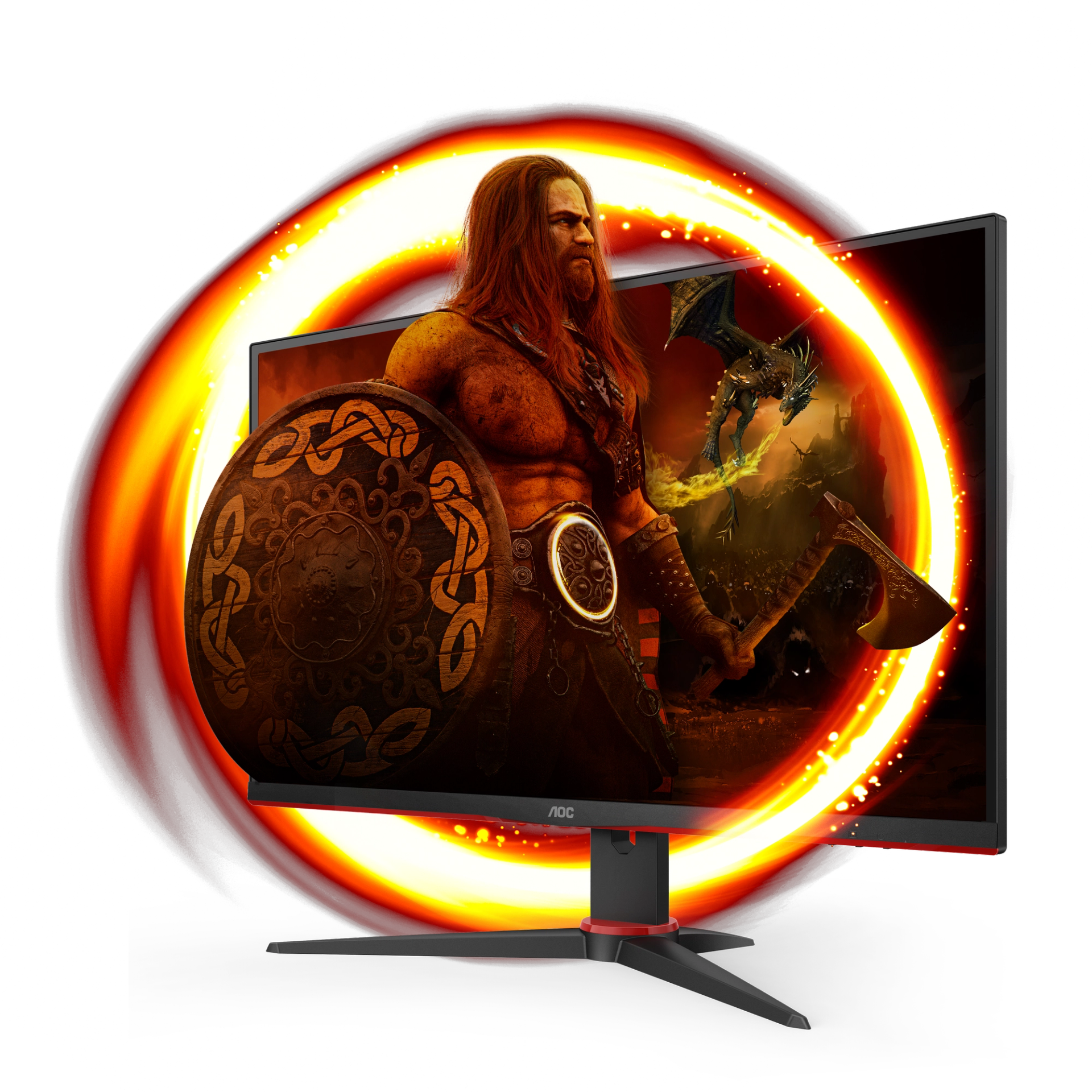 AOC 27" QHD Gaming Monitor - Black & Red | Q27G2E/BK