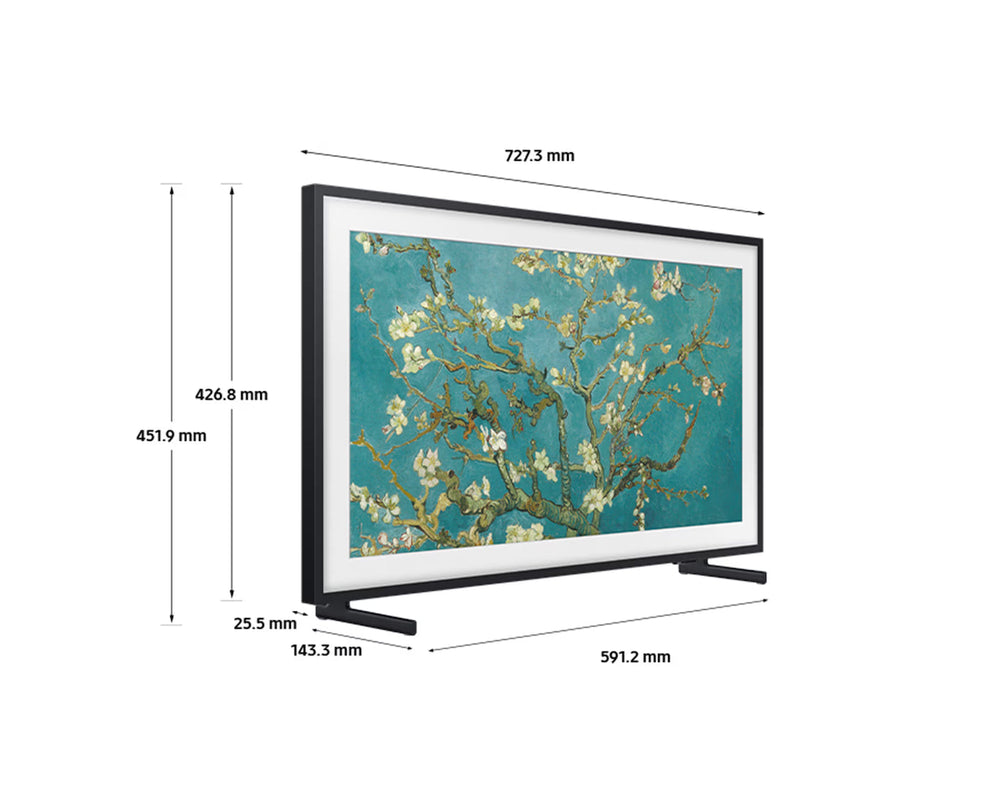 Samsung The Frame 32" FHD Smart TV - Schwarz | QE32LS03CBUXXU