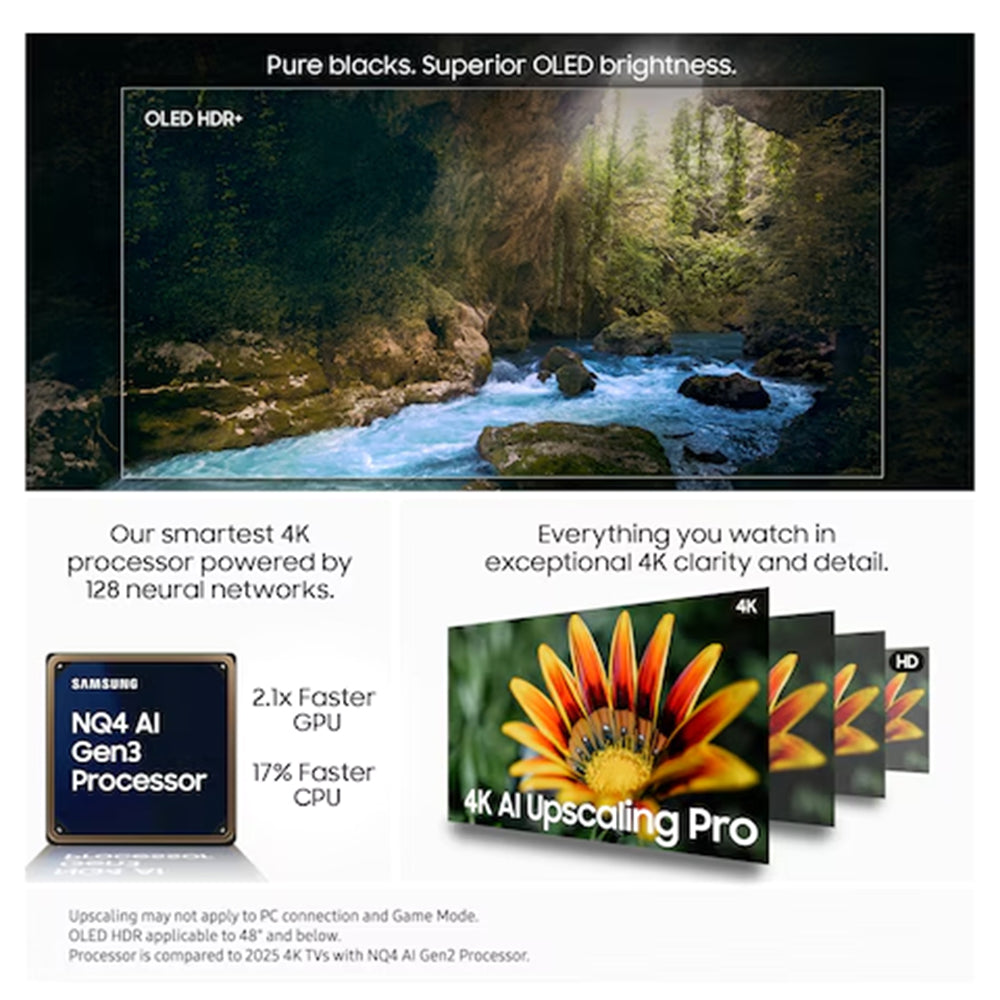 Samsung S90F 42" 4K Smart TV - Graphit Schwarz | QE42S90FAEXXU