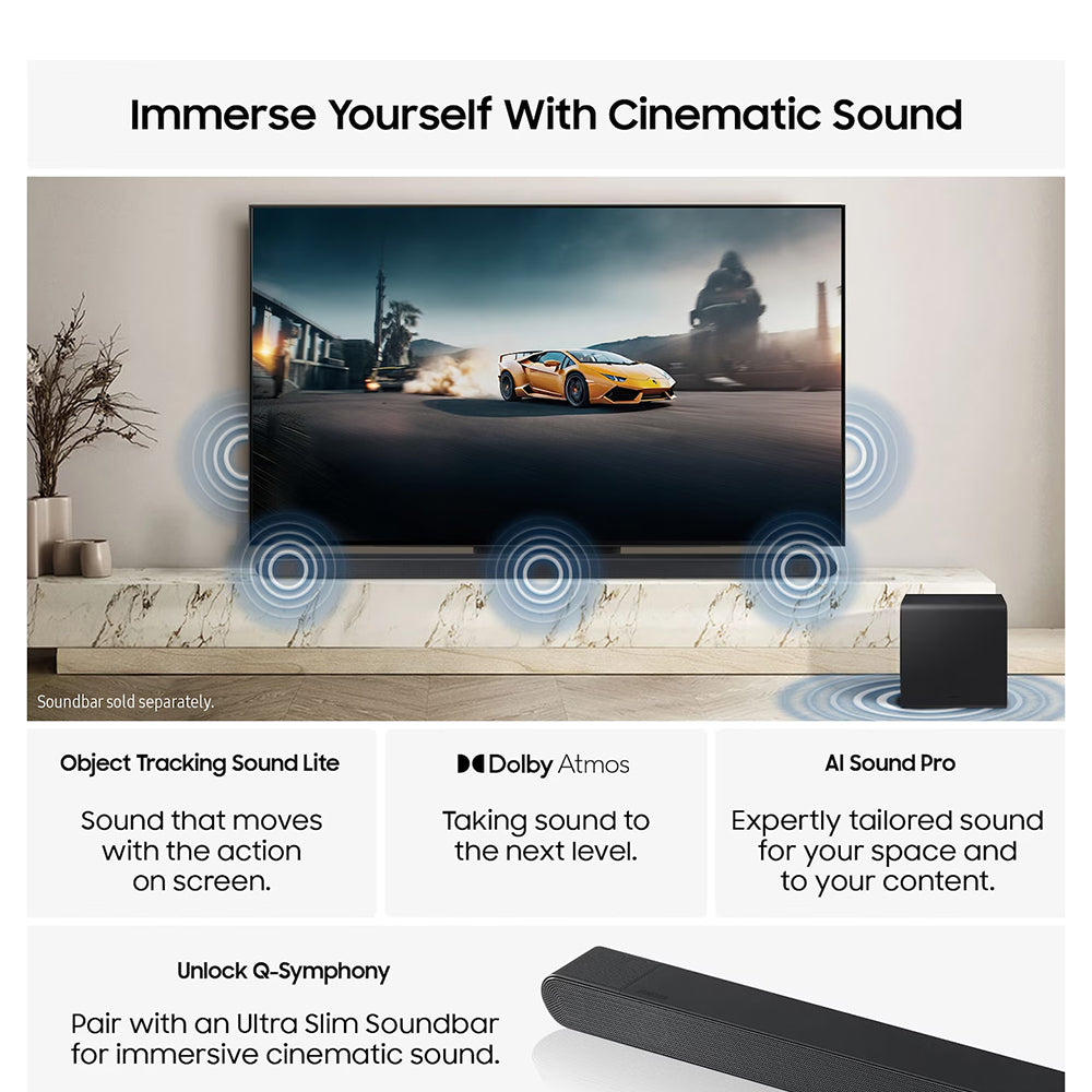 Samsung S90F 42" 4K Smart TV - Graphit Schwarz | QE42S90FAEXXU