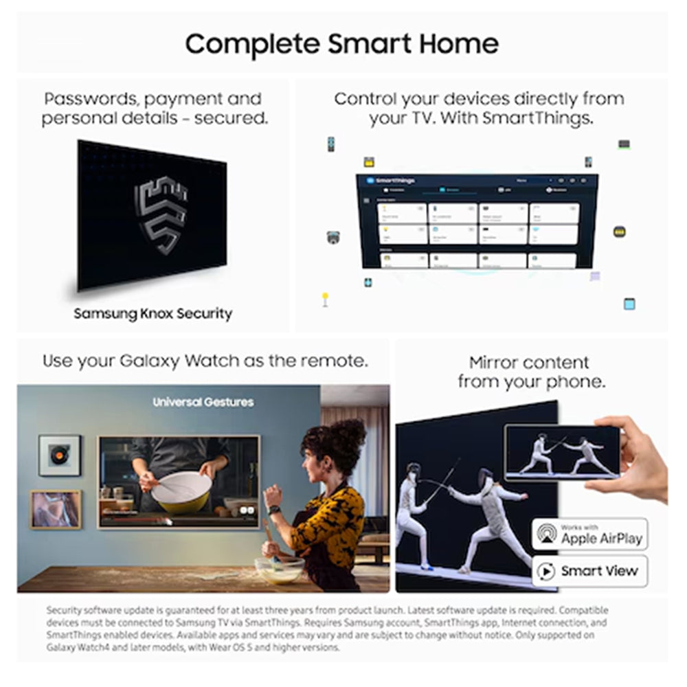Samsung S90F 42" 4K Smart TV - Graphit Schwarz | QE42S90FAEXXU