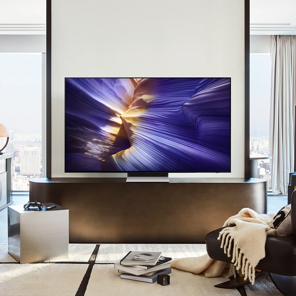 Samsung S90F 55" 4K Smart TV - Graphit Schwarz | QE55S90FAEXXU