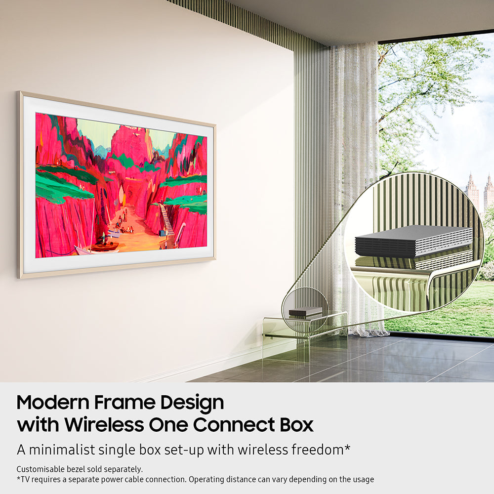 Samsung The Frame Pro LS03FW 85" 4K Smart TV - Schwarz | QE85LS03FWUXXU