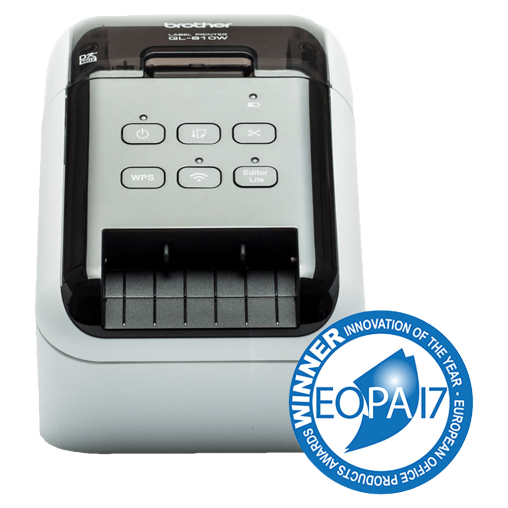 Brother Wireless High-Speed Label Drucker - Glossy Schwarz & Weiß | QL810W