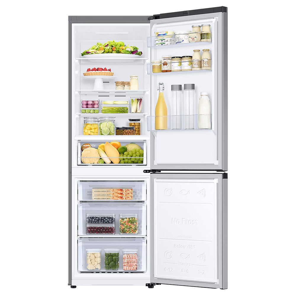 Samsung Series 6 344L Frost Free freistehend Kühl-Gefrierkombination - Silber | RB34C600ESA/EU