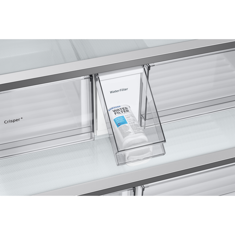 Samsung Bespoke 674L Frost Free freistehend French Style Kühl-Gefrierkombination - Schwarz | RF24BB620EB1EU