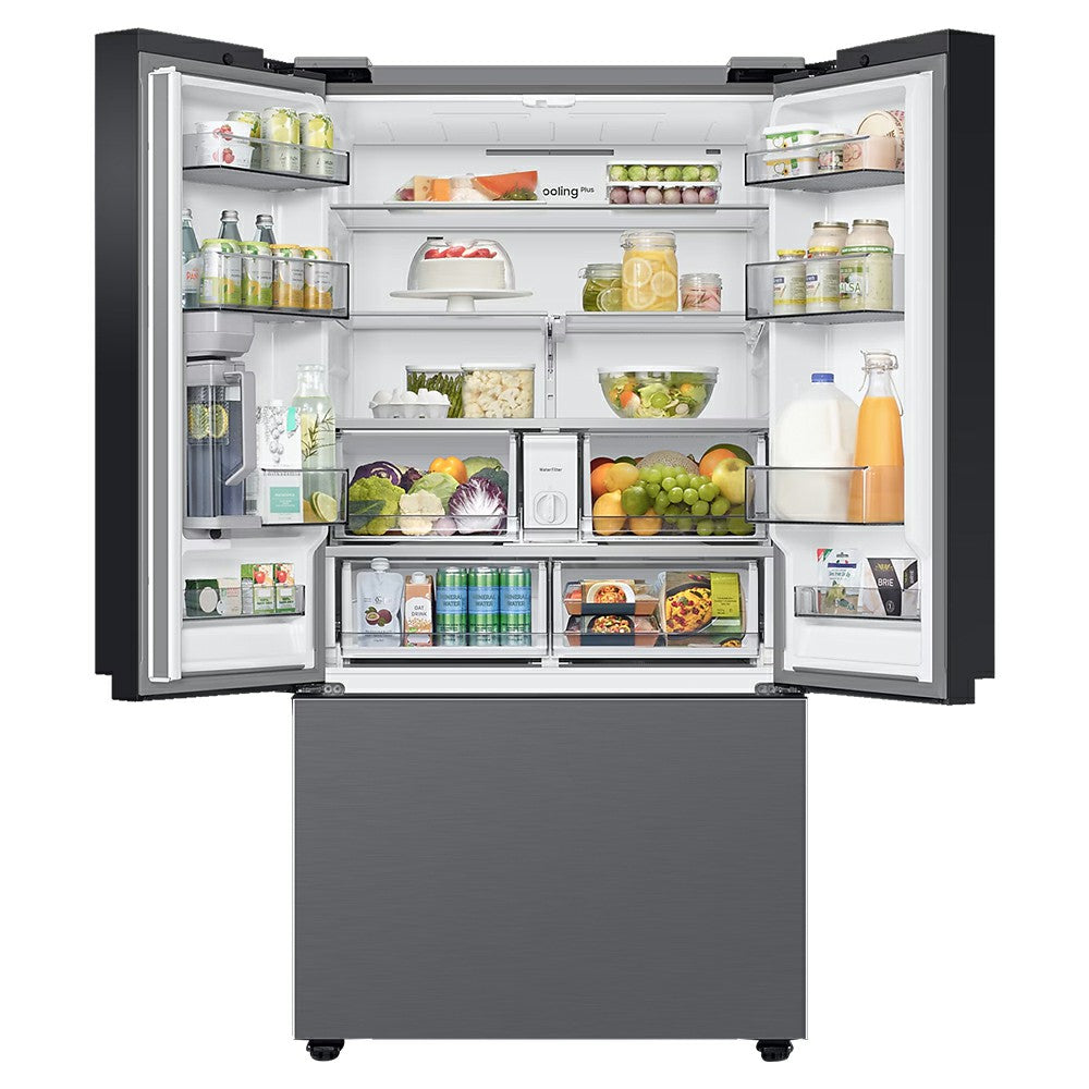 Samsung Bespoke 674L Frost Free freistehend French Door Kühl-Gefrierkombination - Silber | RF24BB620ES9EU