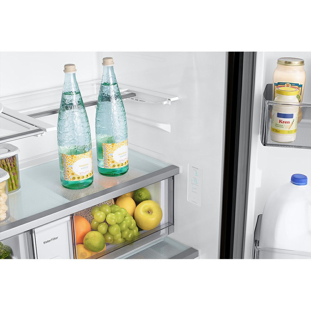 Samsung Bespoke 674L Frost Free freistehend French Door Kühl-Gefrierkombination - Silber | RF24BB620ES9EU