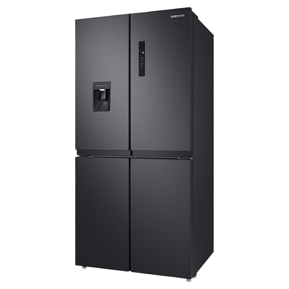 Samsung 488L freistehend French Door Kühl-Gefrierkombination - Gentle Schwarz Matt | RF48A401EB4/EU