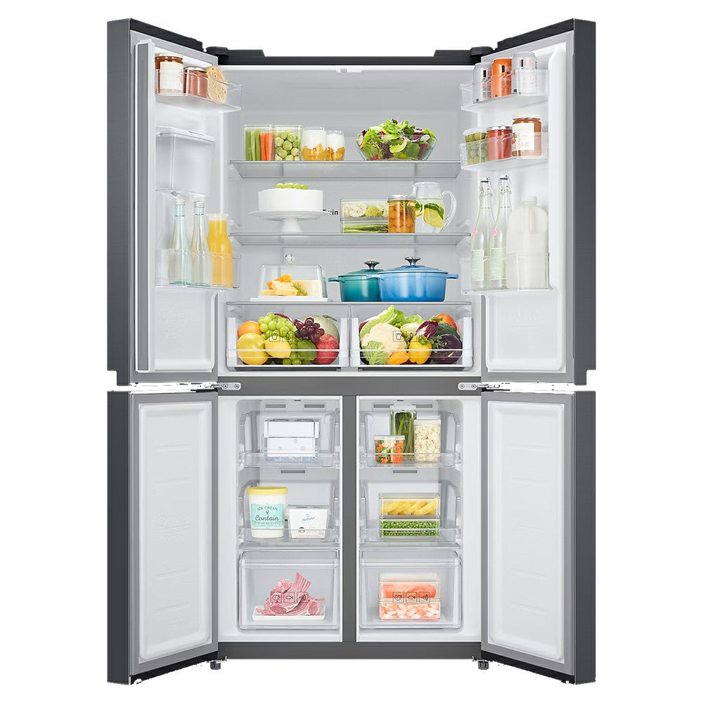 Samsung 488L freistehend French Door Kühl-Gefrierkombination - Gentle Schwarz Matt | RF48A401EB4/EU