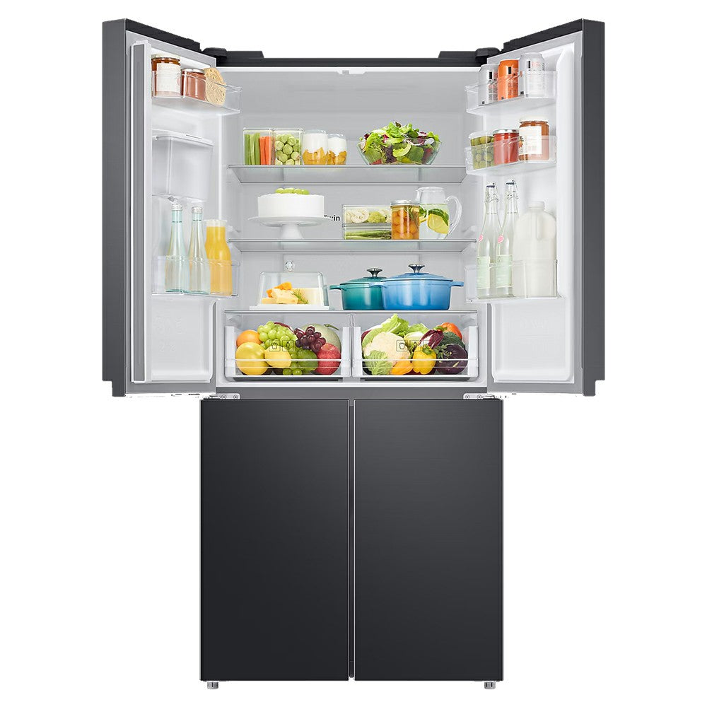 Samsung 488L freistehend French Door Kühl-Gefrierkombination - Gentle Schwarz Matt | RF48A401EB4/EU
