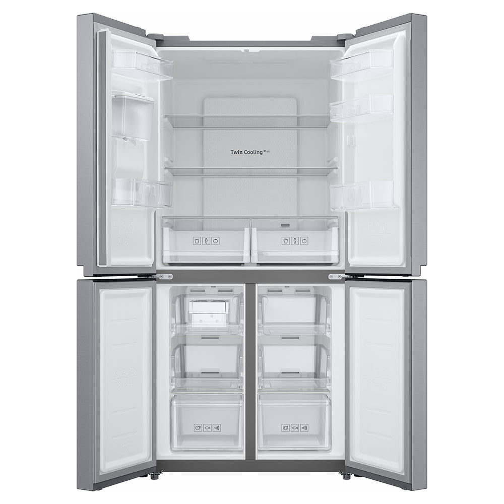 Samsung 488L freistehend French Door Kühl-Gefrierkombination - Gentle Silber Matt | RF48A401EM9/EU