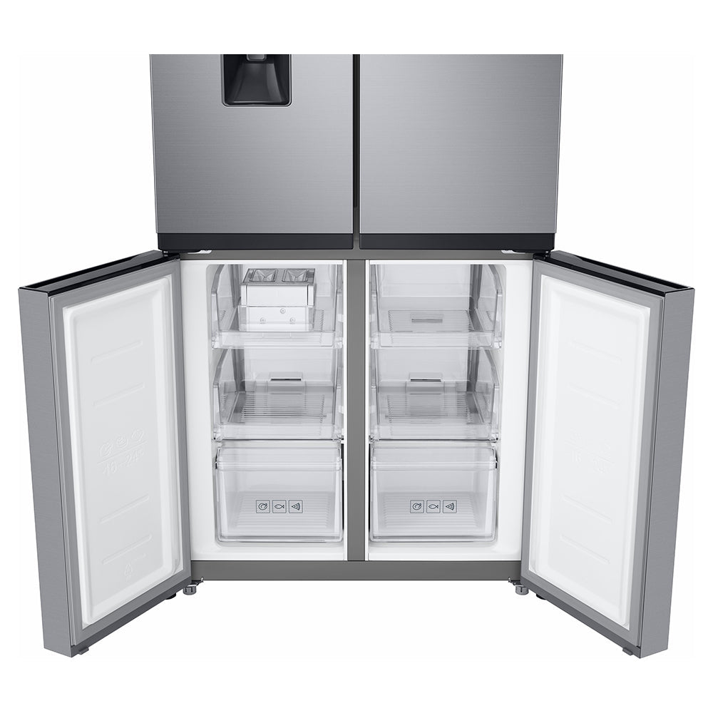 Samsung 488L freistehend French Door Kühl-Gefrierkombination - Gentle Silber Matt | RF48A401EM9/EU
