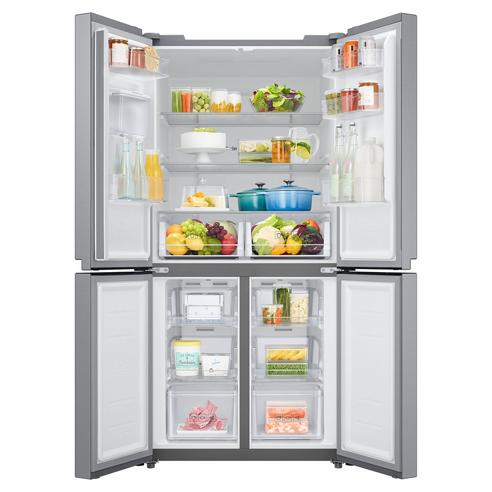 Samsung 488L freistehend French Door Kühl-Gefrierkombination - Gentle Silber Matt | RF48A401EM9/EU