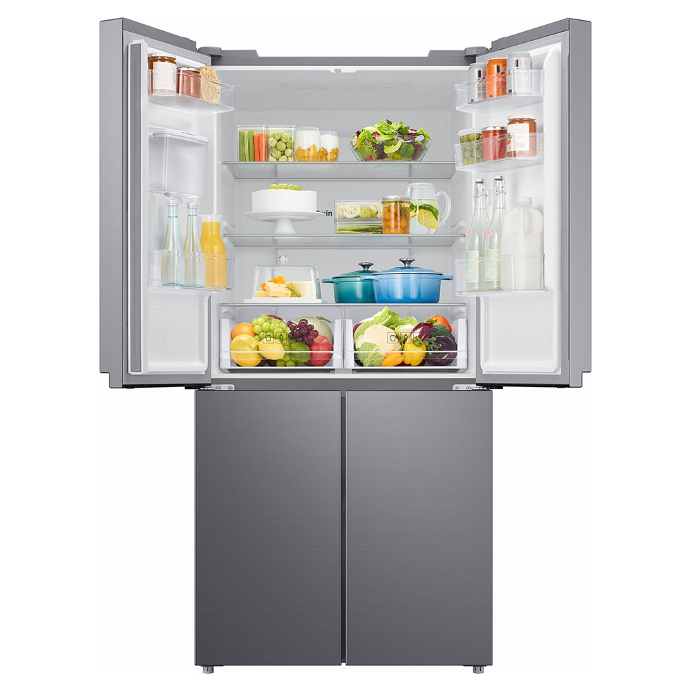 Samsung 488L freistehend French Door Kühl-Gefrierkombination - Gentle Silber Matt | RF48A401EM9/EU