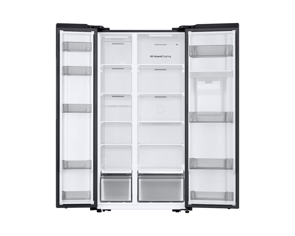 Samsung Bespoke AI Series 7 SpaceMax 578L Kühl-Gefrierkombination, freistehend – Mattschwarz | RS57DG410EB4EU