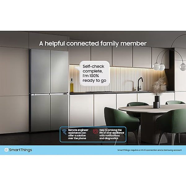 Samsung SpaceMax Bespoke AI Series 640L freistehend Kühl-Gefrierkombination - Schwarz Doi | RS70F64KEFEU