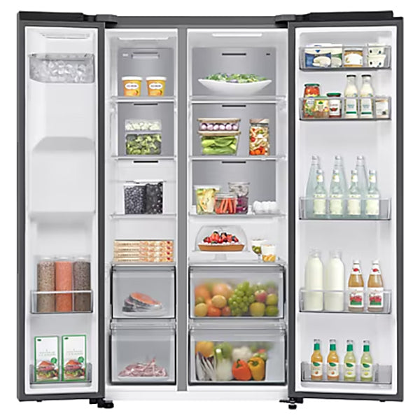 Samsung SpaceMax Bespoke AI Series 640L freistehend Kühl-Gefrierkombination - Silber | RS70F64KETEU