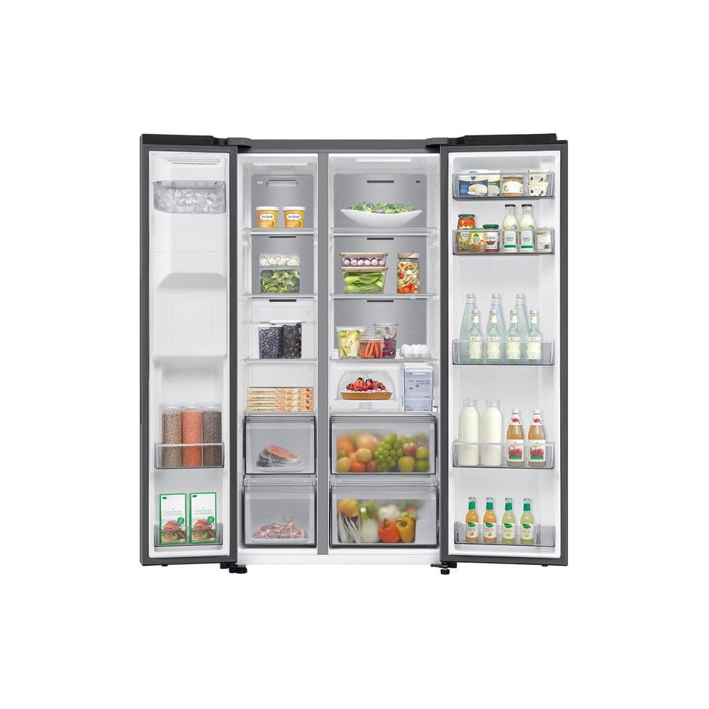 Samsung SpaceMax Bespoke AI Series 6 640L freistehend Kühl-Gefrierkombination - Silber | RS70F65KETEU