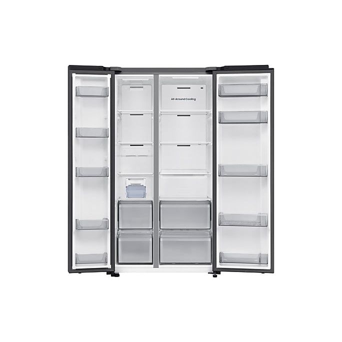 Samsung Series 6 SpaceMax Bespoke AI 659L freistehend Kühl-Gefrierkombination - Schwarz Doi | RS70F65QEFEU