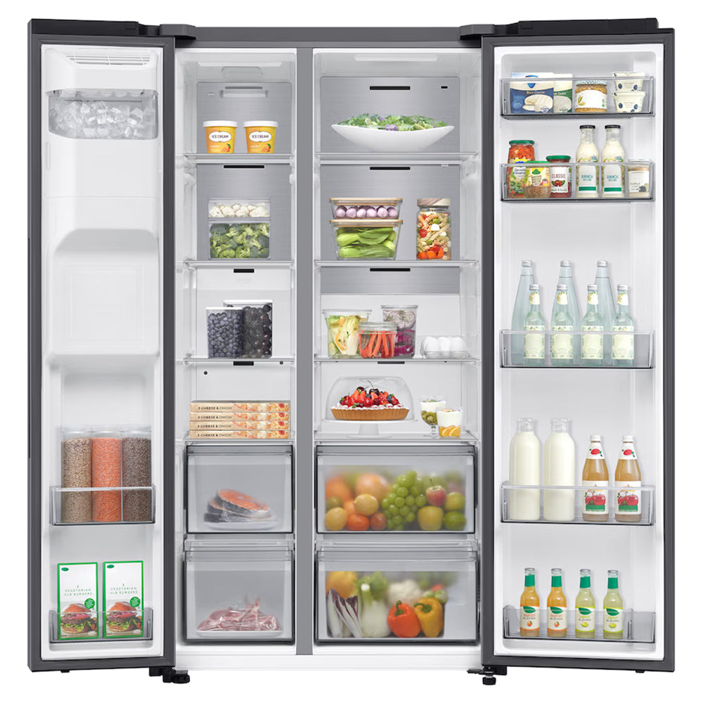Samsung SpaceMax Series 7 Bespoke AI 634L freistehend Kühl-Gefrierkombination - Matt DOI Metal | RS70F66KCTEU