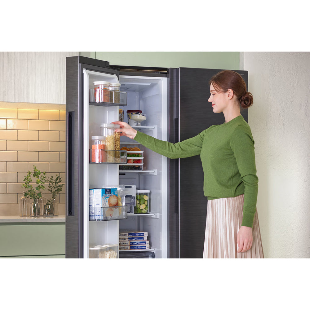 Samsung SpaceMax Series 7 Bespoke AI 634L freistehend Kühl-Gefrierkombination - Matt DOI Metal | RS70F66KCTEU