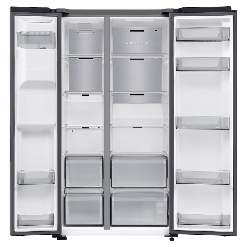 Samsung SpaceMax Series 7 Bespoke AI 634L freistehend Kühl-Gefrierkombination - Matt DOI Metal | RS70F66KCTEU