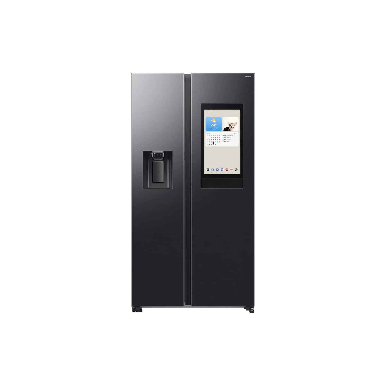 Samsung 614L American freistehend American Kühl-Gefrierkombination - Schwarz DOI | RS90F66BEFEU
