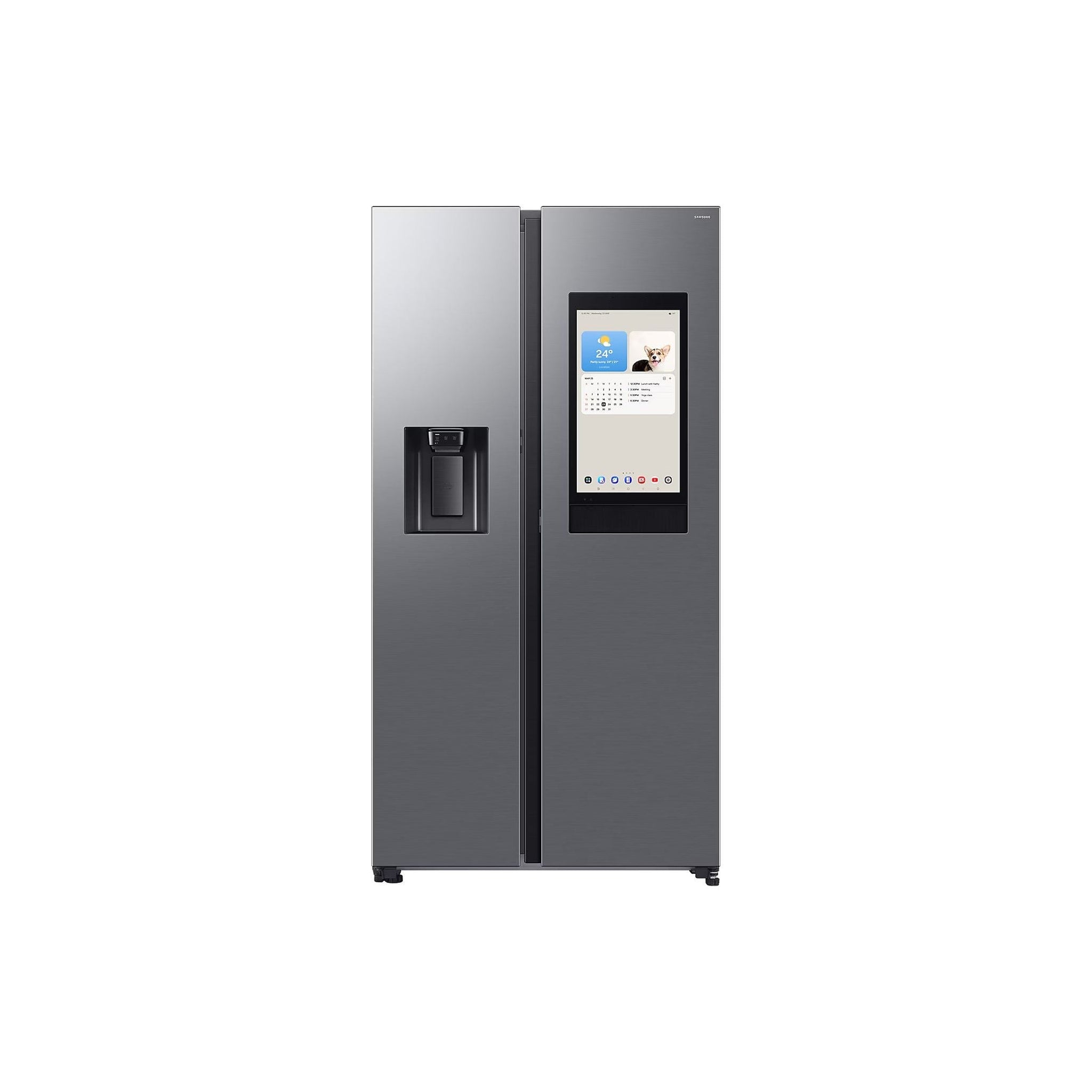Samsung 614L Freestanding American Fridge Freezer - Sliver | RS90F66BETEU