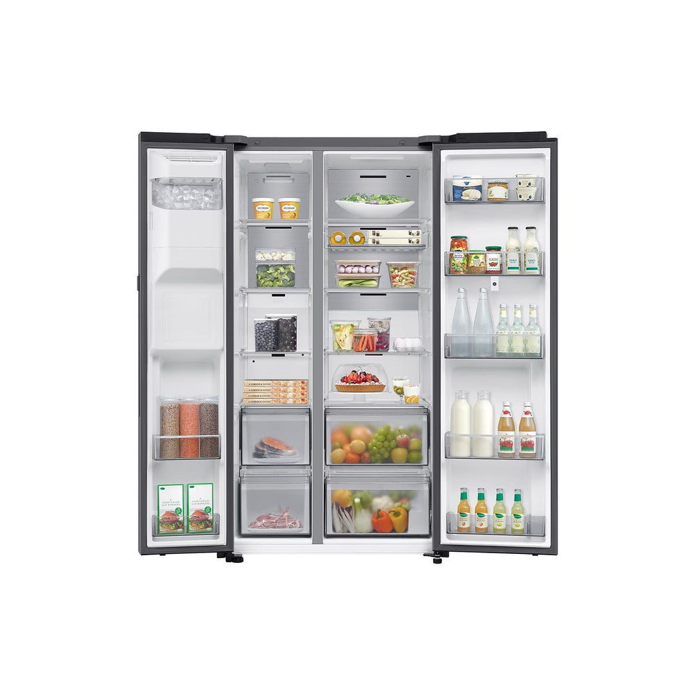 Samsung 614L freistehend American Kühl-Gefrierkombination - Sliver | RS90F66BETEU