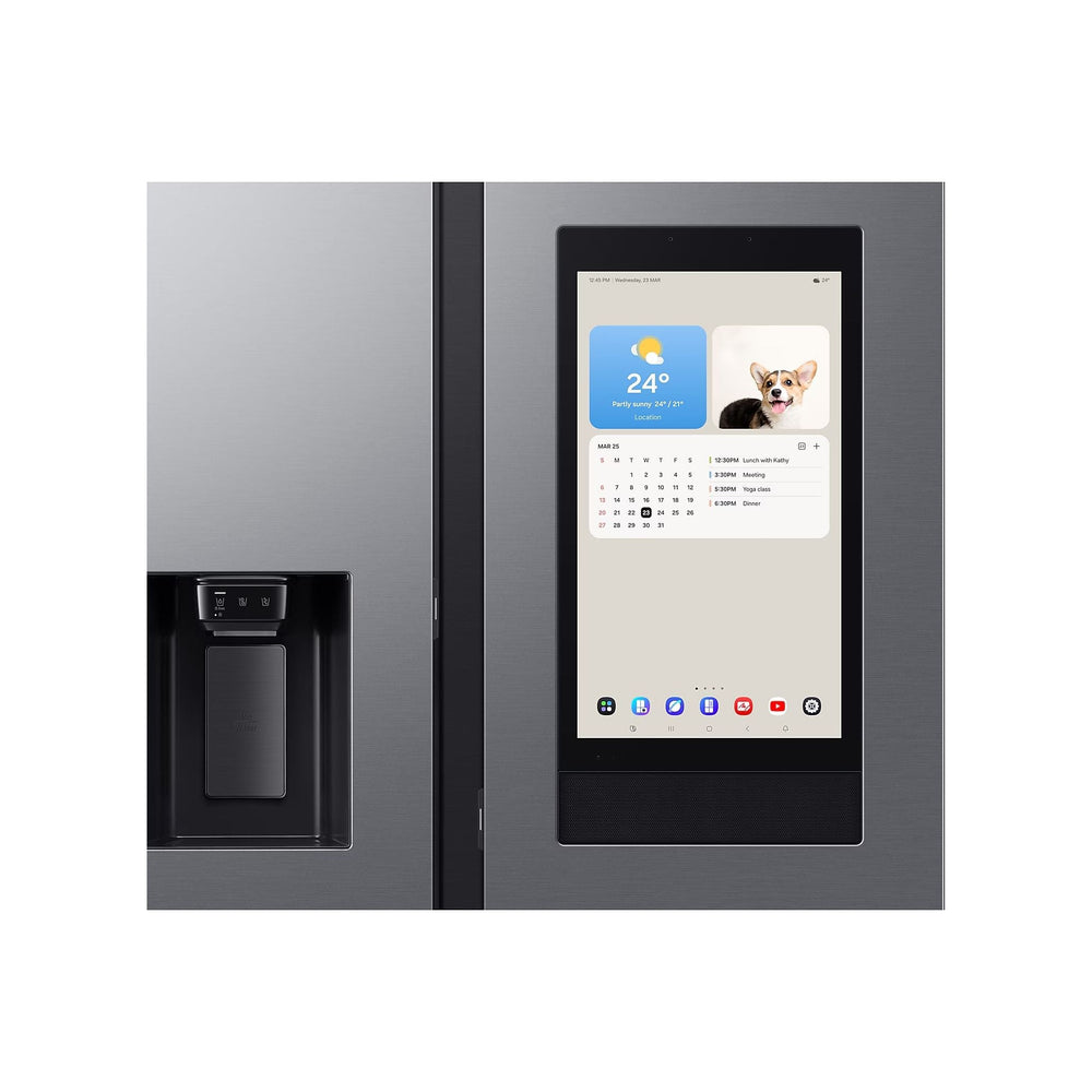 Samsung 614L freistehend American Kühl-Gefrierkombination - Sliver | RS90F66BETEU