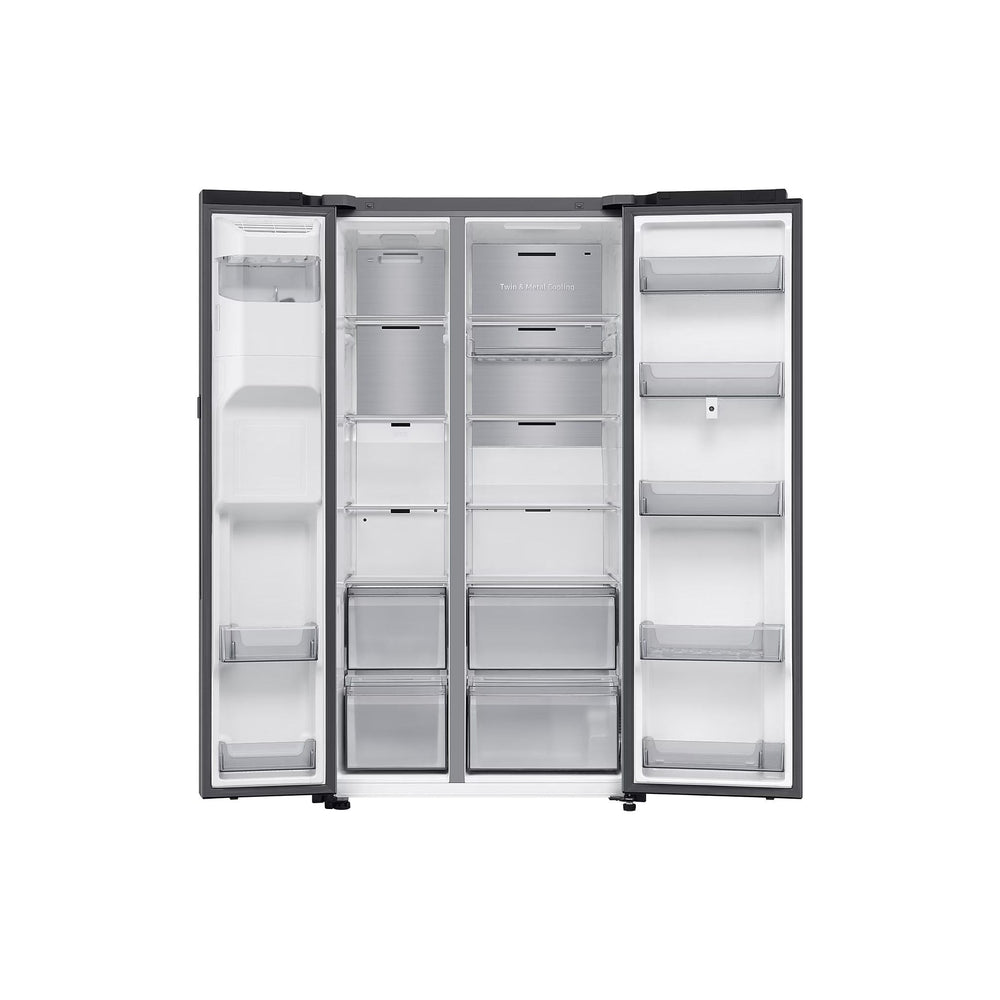 Samsung 614L freistehend American Kühl-Gefrierkombination - Sliver | RS90F66BETEU
