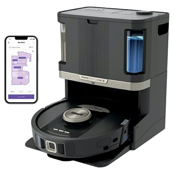 Shark PowerDetect NeverTouch Pro Robot Staubsauger & Mop mit Self-Empty Station - Schwarz | RV2800ZEUK