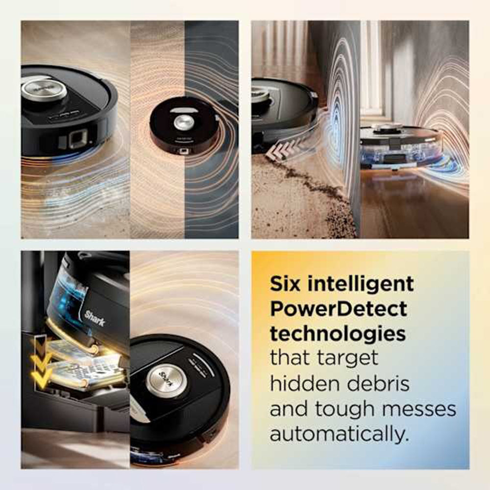 Shark ThermaCharged PowerDetect Robot Staubsauger - Schwarz | RV2900XEUK