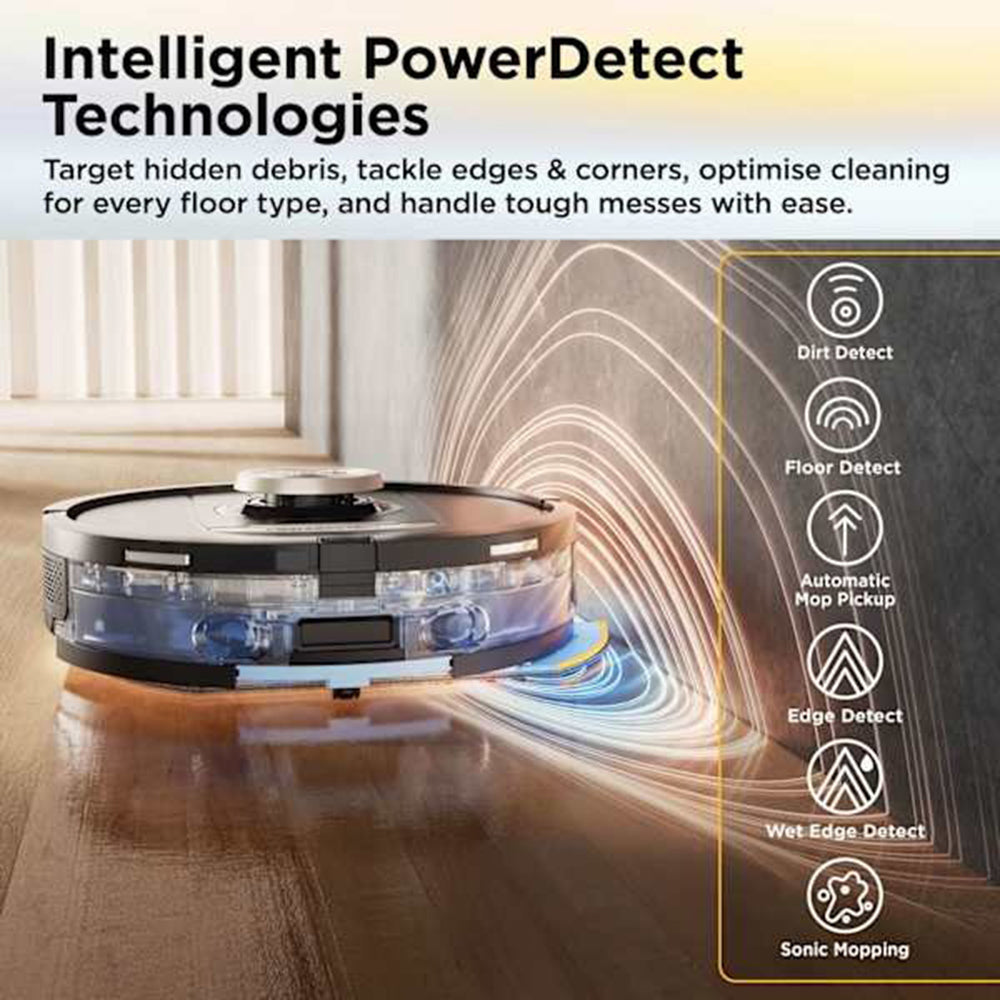 Shark ThermaCharged PowerDetect Robot Staubsauger - Schwarz | RV2900XEUK