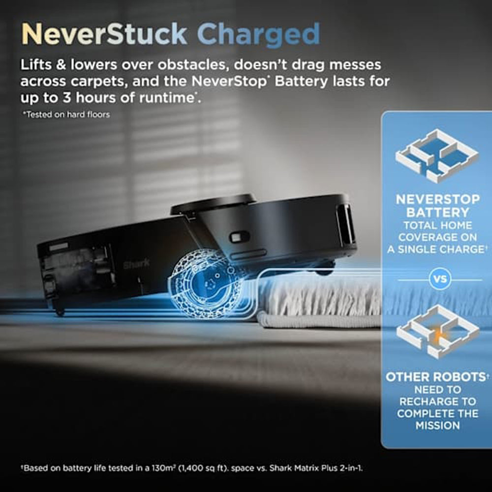 Shark ThermaCharged PowerDetect Robot Staubsauger - Schwarz | RV2900XEUK