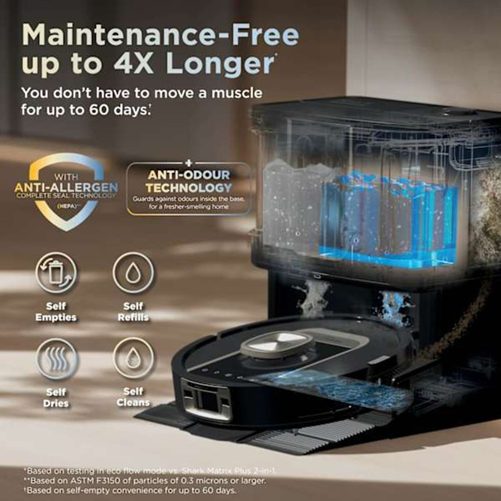 Shark ThermaCharged PowerDetect Robot Staubsauger - Schwarz | RV2900XEUK