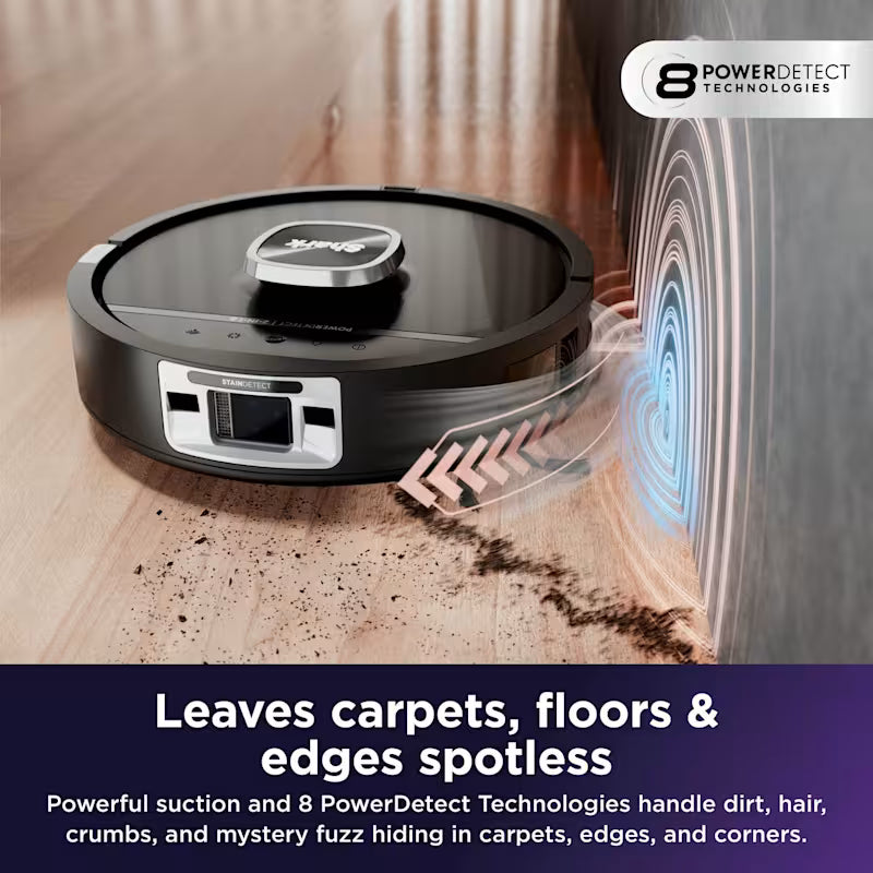 Shark PowerDetect UV Reveal 2-in-1 Vac & Mop Robot Vacuum - Schwarz | RV3000XEUK