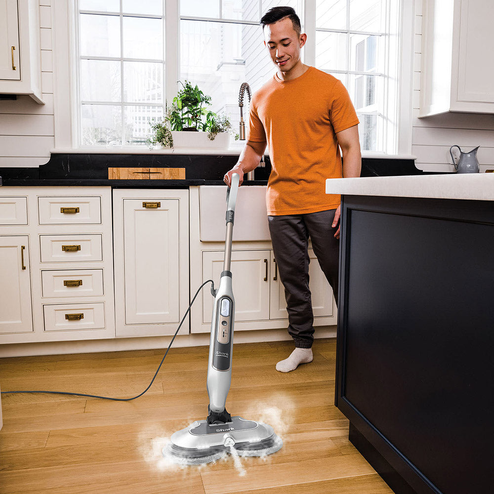Shark Steam & Scrub Automatic Steam Mop - Weiß & Grau | S8201UK